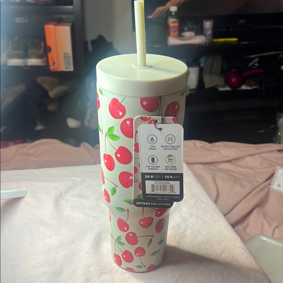 Cherry Patterned Tumbler - Picture 7 of 8